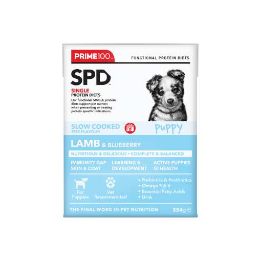 Picture of Prime 100 SPD Puppy Lamb & Blueberry 354g